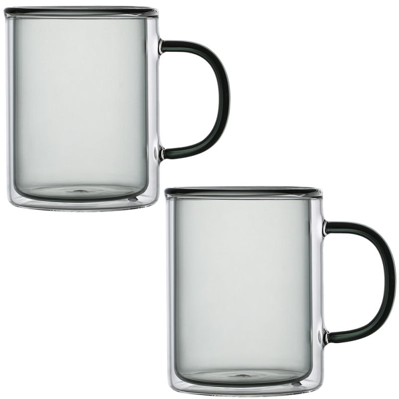 Szklanki termiczne z szarym wnętrzem 300 ml komplet 6 szt MGHOME