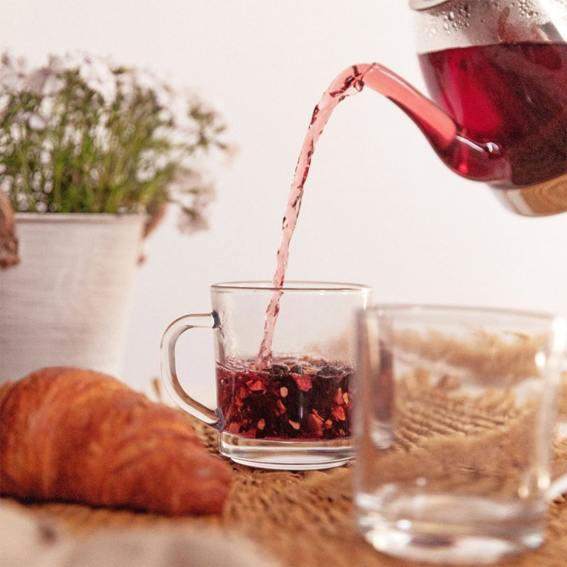 Kubek przezroczysty szklanka Florina Standard 250 ml zestaw 12 szklanek do kawy herbaty