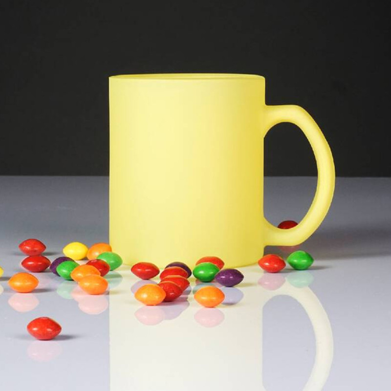 Kubki ceramiczne Glasmark Sonia 300 ml żółty matowy zestaw 6 kubków
