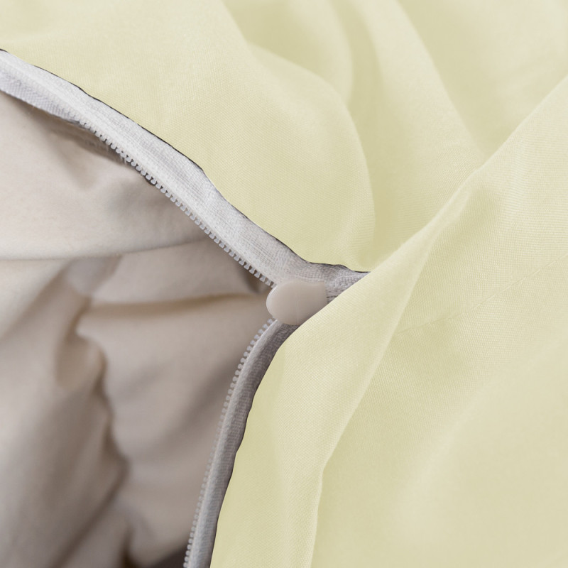 Pościel 200x220 luksusowa Cotton World gruba 3 części 2717 kremowa