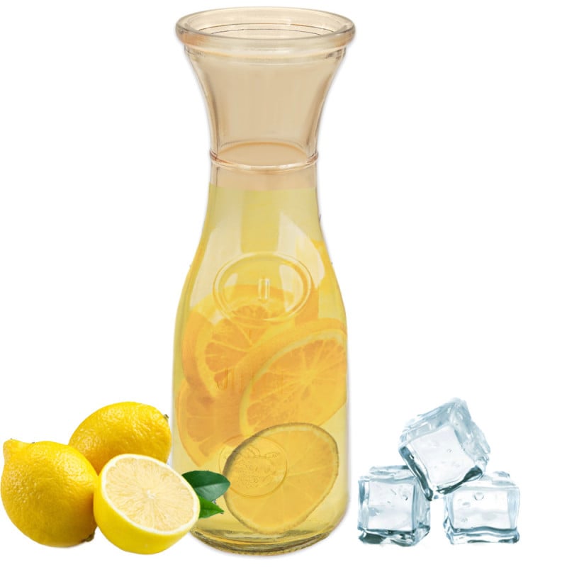 Karafka szklana 1000 ml do wody soków napojów lemoniady bursztynowa Amber Tragar TR-R1000A