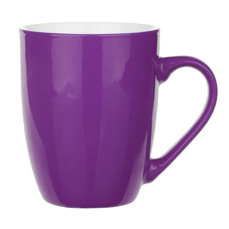 Kubki ceramiczne 300 ml zestaw 6 sztuk fioletowe Bruno Glasmark