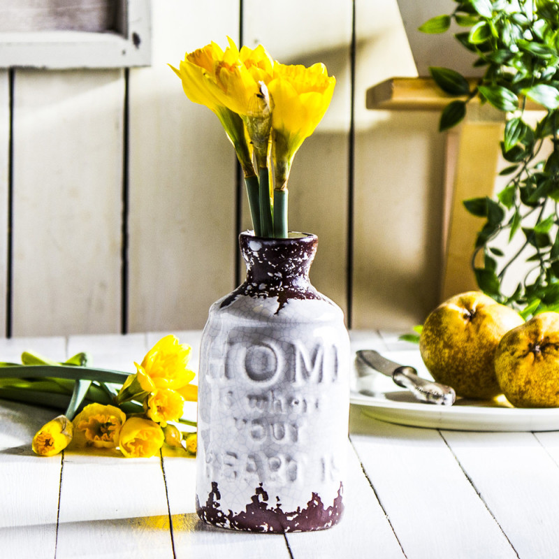 Wazon ceramiczny 16 cm biały Florina Home 9W 1015