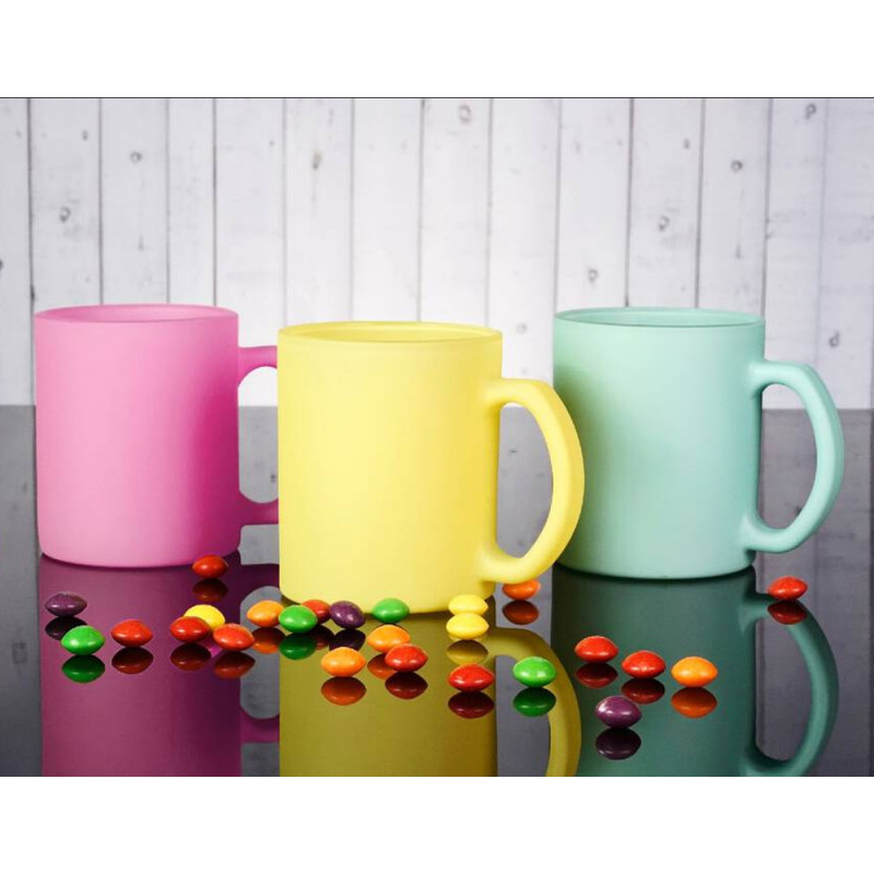 Kubki ceramiczne Glasmark Sonia 300 ml matowy zestaw 6 kolorowych kubków