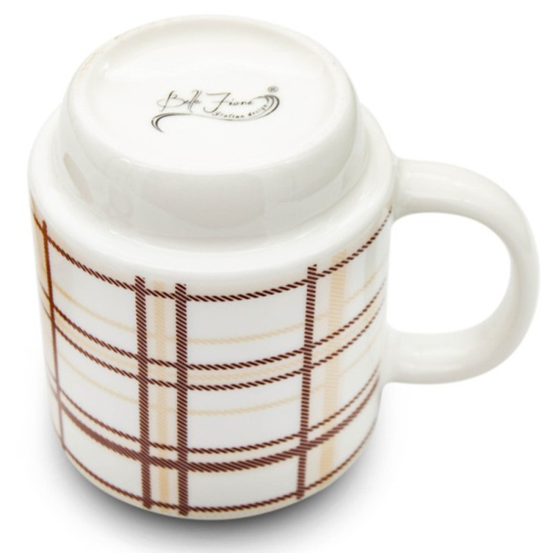 Kubek ceramiczny 380 ml z zaparzaczem kratka Bella Fiore Meyerhoff BL-4540