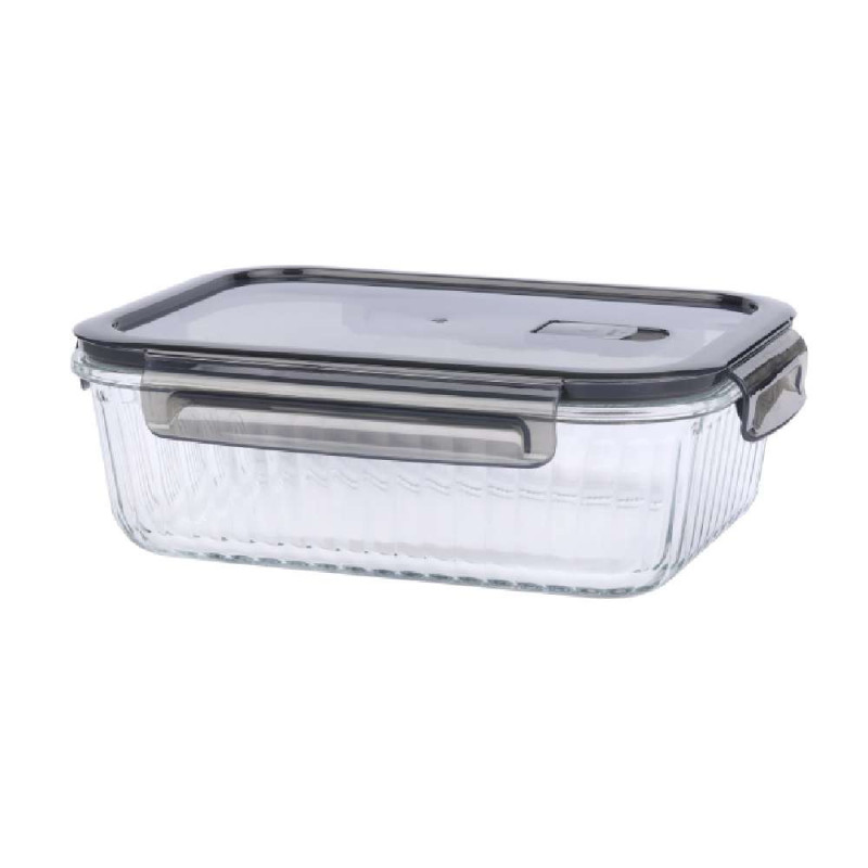 Zestaw 3 pojemników szklanych lunchbox MG Home Cucina 1500/1000/400 ml żaroodporne