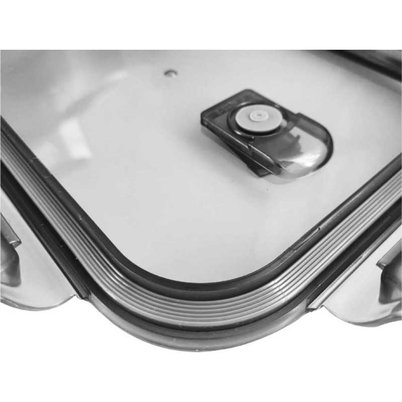 Zestaw 3 pojemników szklanych lunchbox MG Home Cucina 1500/1000/400 ml żaroodporne