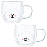 Zestaw szklanek termicznych 280 ml z uchem MG Home Królik komplet 2 sztuki 7105023185