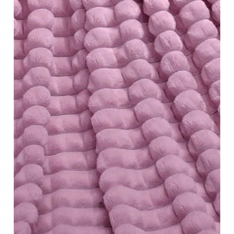 Koc fioletowy 200x220 cm mikrofibra Cotton World miękki ciepły pled narzuta na łóżko