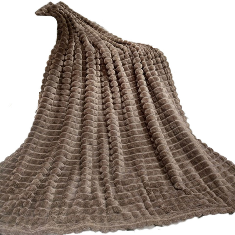 Koc chocolate 160x200 cm mikrofibra Cotton World miękki ciepły pled narzuta na łóżko