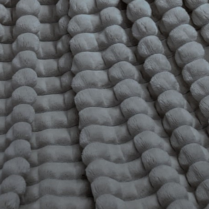 Koc ciemno szary 200x220 cm mikrofibra Cotton World miękki ciepły pled narzuta na łóżko