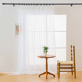 Firana biała gładka 145x250...