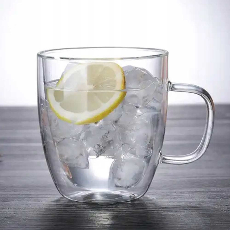 Szklanki termiczne 250 ml komplet 6 sztuk z podwójnymi ściankami do kawy herbaty Kamille 9000