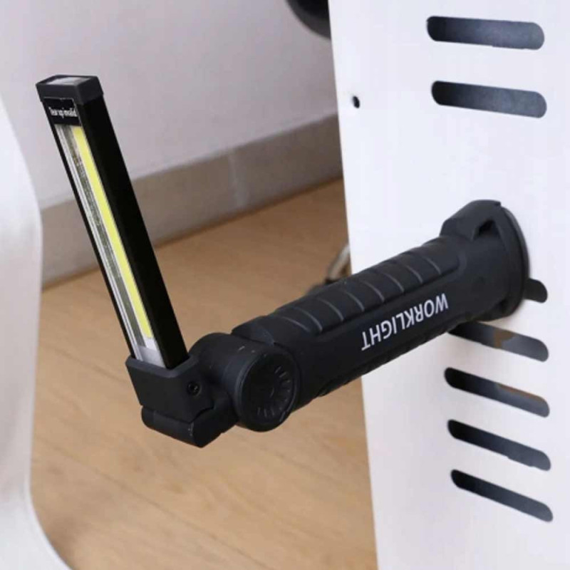 Latarka warsztatowa LED ładowanie USB latarka składana