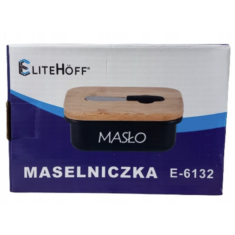 Maselnica metalowa czarna z nożykiem Elitehoff E 6132