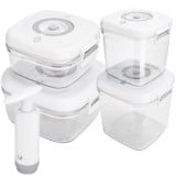 Pojemniki próżniowe na żywność MG Home Clever 650/1350/2500 ml w zestawie z pompką białe