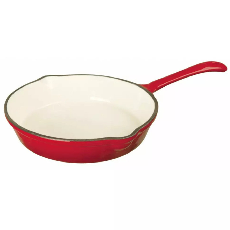 Patelnia ŻELIWNA emaliowana głęboka KingHoff KH 2262 ciężka 25 cm na indukcję
