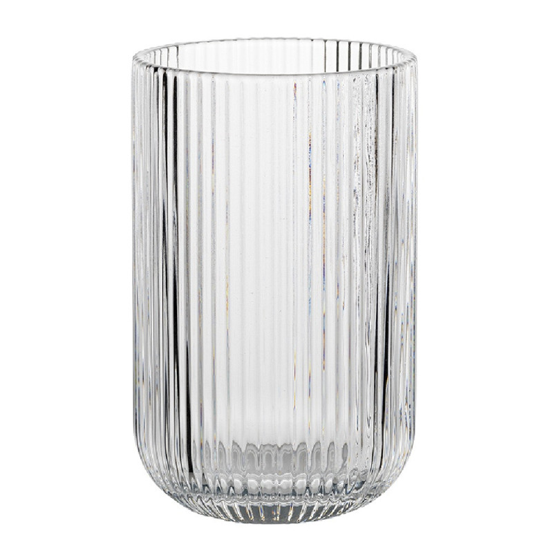 Szklanki wysokie ryflowane Florina Vacanza 430 ml szklane zestaw 6 sztuk