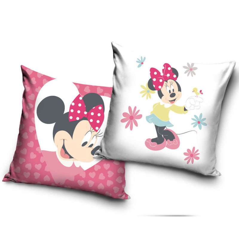 Poszewka dwustronna velvetowa dla dzieci 40x40 cm na jaśka  Minnie realistyczny wzór MM 229423