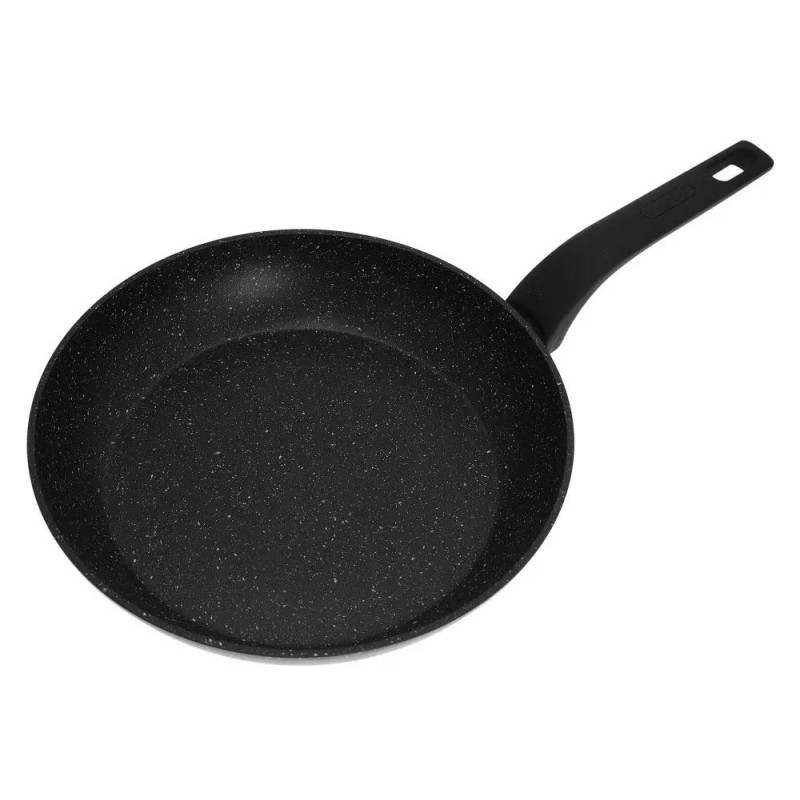 Patelnie aluminiowe z powłoką marmurkową 20/24/28 cm zestaw 3 sztuk czarne Kinghoff KH 7438
