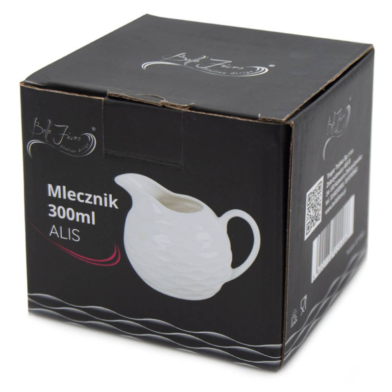 Mlecznik porcelanowy 300 ml dzbanuszek na mleko śmietankę Alis Bella Fiore Tragar 42393