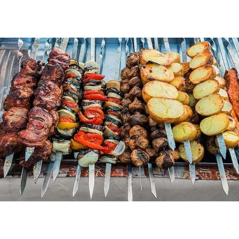 Szpikulce do szaszłyków BBQ szpady na grill ognisko zestaw 6 sztuk Elitehoff E 6260