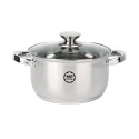 Garnek stalowy MG Home Verso Daily 28 cm 8.9 litra  z pokrywką na indukcję