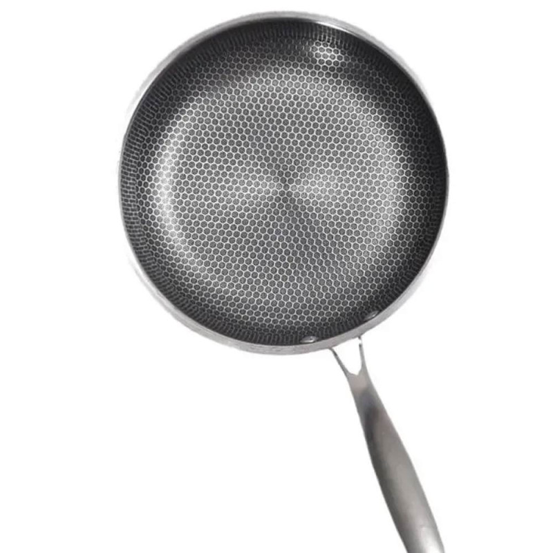 Patelnia stalowa 28 cm powłoka "plaster miodu" indukcja gaz Masterpan MP 2335