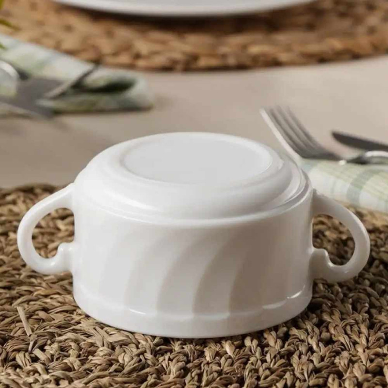 Bulionówka biała 300 ml flaczarka zestaw 6 sztuk salaterka 10cm ARCOROC Trianon