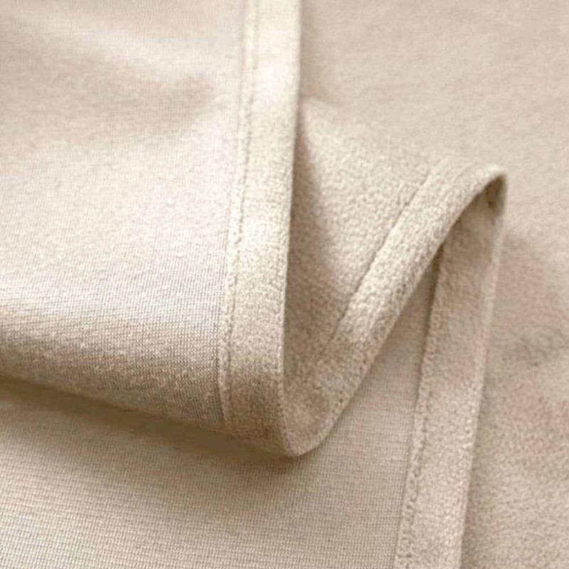 Zasłony zaciemniające na przelotkach Cotton World Velvet welur 140x250 cm latte