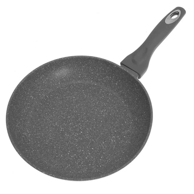 Patelnia głęboka z pokrywką 28 cm średnia powłoka szary marmurek Klausberg KB-7318 indukcyjna gaz