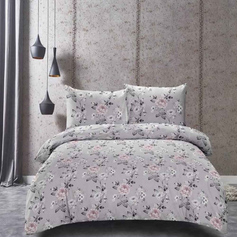 Pościel 140X200 bawełna satynowa dwustronna Cotton World gruba 2 części AML 2549