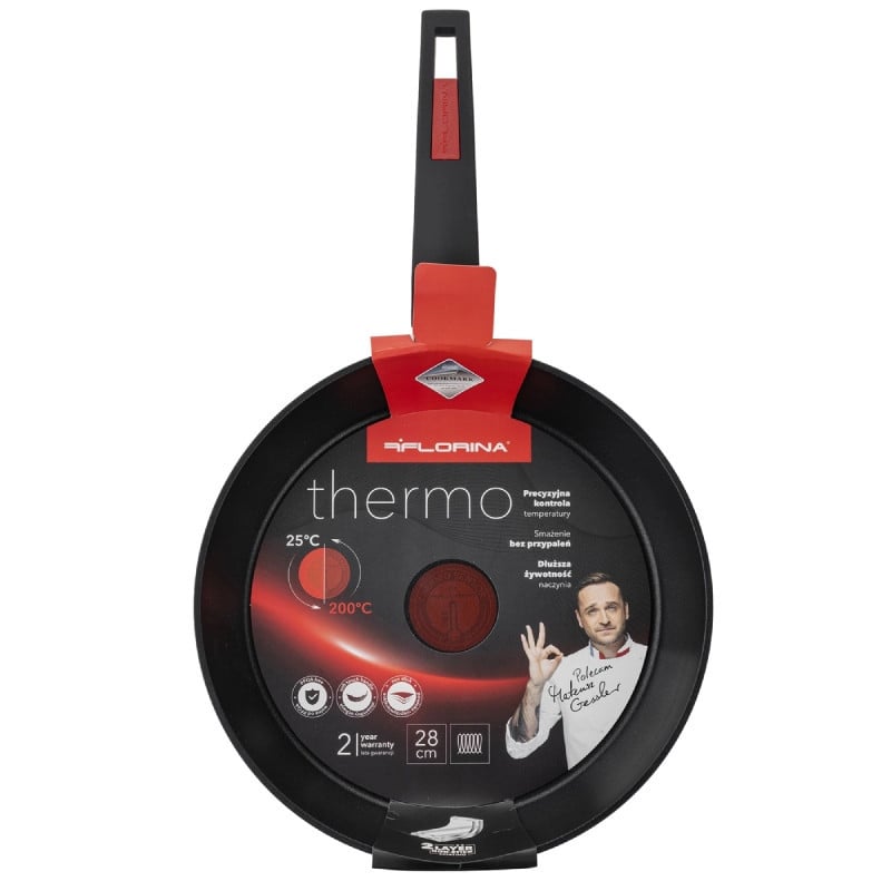 Patelnia z czujnikiem temperatury 28 cm Florina Thermo Sensor na indukcję