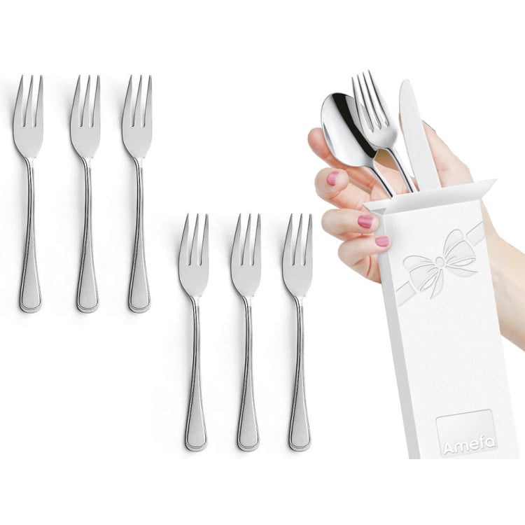 Widelczyki do restauracji Amefa Bologna 1570 do ciasta 6szt na wesela Widelczyki do restauracji Amefa Bologna 1570 do ciasta 6szt na wesela
