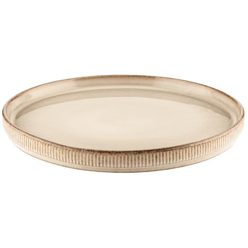Serwis obiadowy porcelanowy Evie 30 elementów z salaterkami i kubkami zestaw talerzy dla 6 osób retro 1211