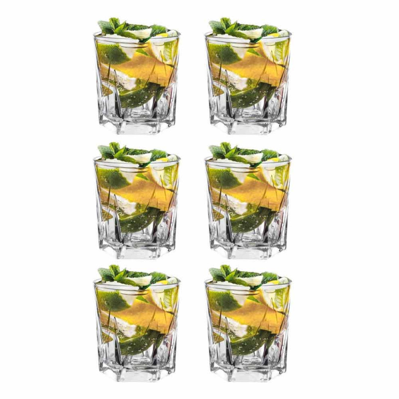 Szklanki do whisky napojów drinków 330 ml zestaw 6 szklanek Altom Henry