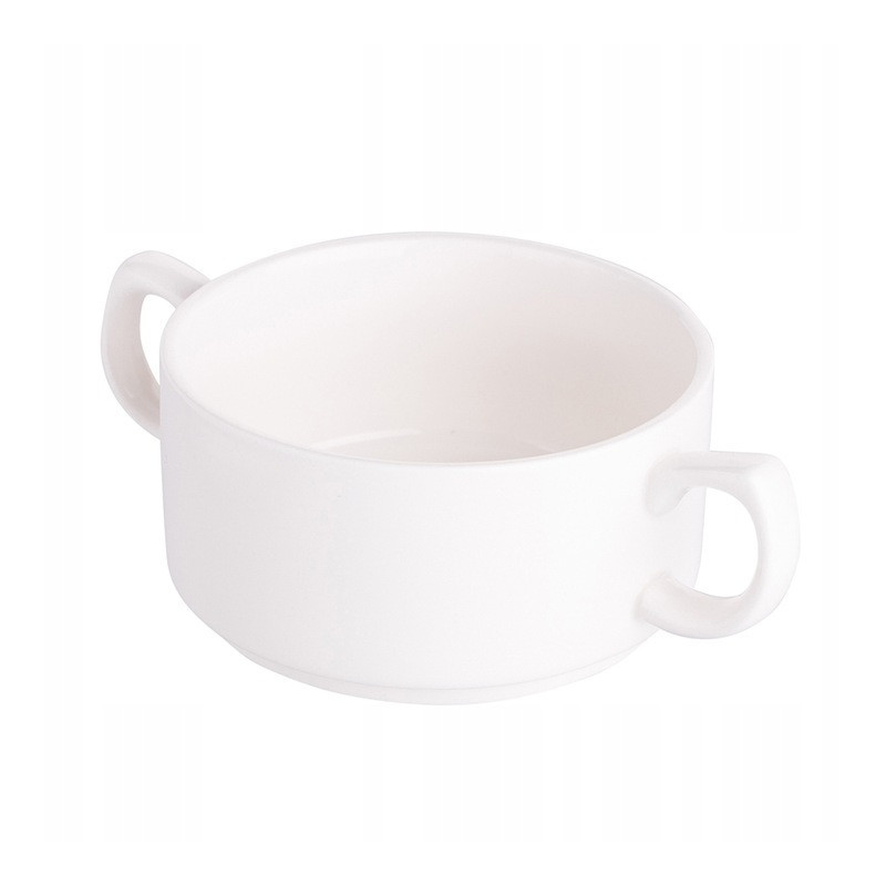Bulionówka biała porcelana 280 ml flaczarka zestaw 6 sztuk salaterka 11 cm Altom regular