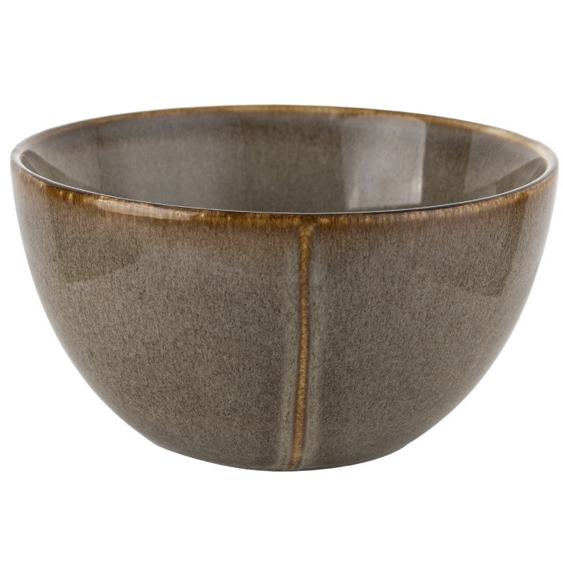 Salaterki porcelanowe 15 cm Florina Bergen brązowe retro zestaw 6 salaterek