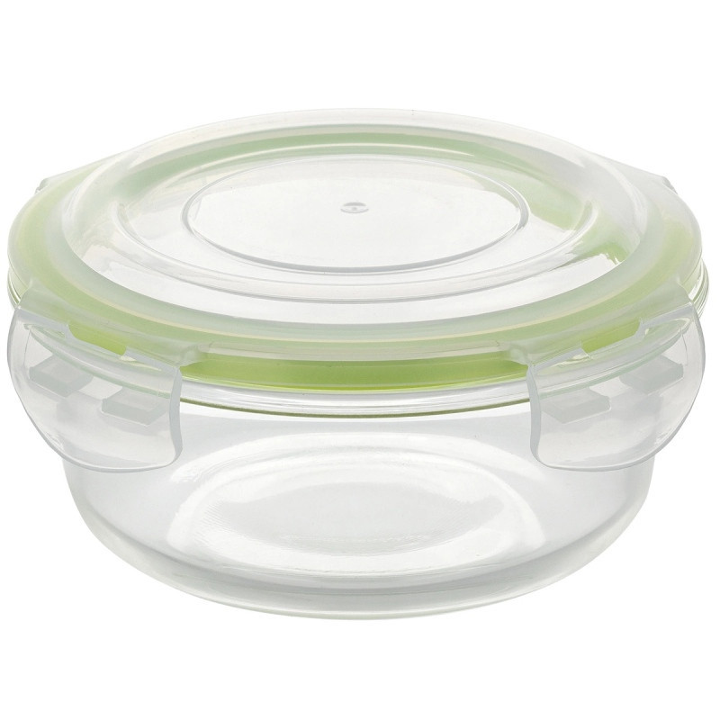 Szklany pojemnik 620 ml na żywność jedzenie Florina Frigo pudełko z pokrywką śniadaniówka lunchbox okrągły hermetyczny