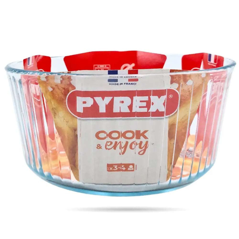Naczynie żaroodporne wysokie 22 cm forma do zapiekania suflet 2.5 L Pyrex 833B