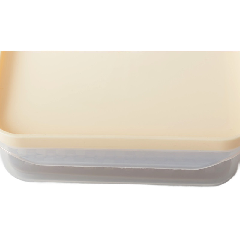 Pojemniki prostokątne lunchbox MG Home Misto z podkładką zestaw 3 sztuki hermetyczne 4400/2200/1000 ml brzoskwiniowe