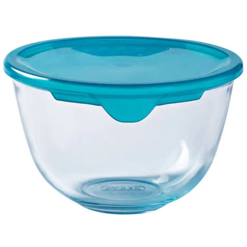 Zestaw misek żaroodpornych 15/17/21 cm komplet 3 sztuk naczynia z pokrywką Cook&Enjoy Pyrex