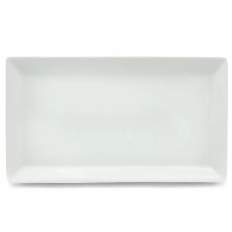 Półmisek prostokątny talerz biały podłużny 36x18 cm do serwowania wędlin Tragar