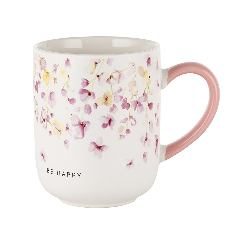 Serwis śniadaniowy porcelanowy Florina Kukkia 18 elementów zestaw talerzy dla 6 osób kwiaty
