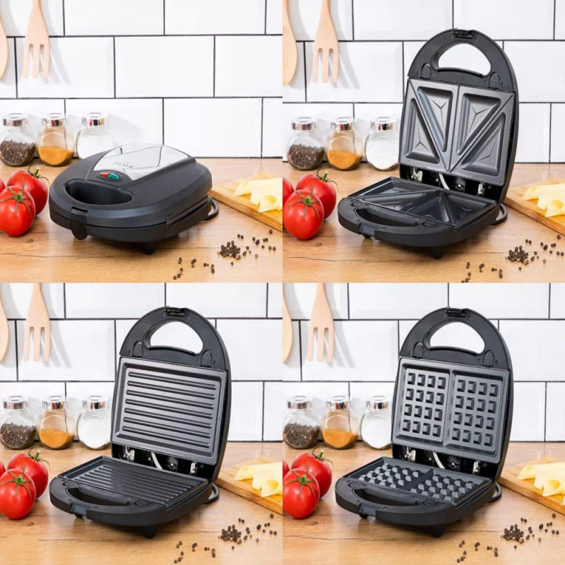 Toster 3w1 opiekacz do kanapek grill gofrownica Zilner ZL-113