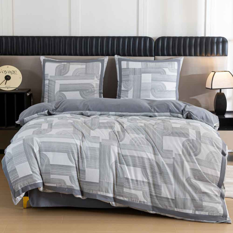 Pościel z lampasami 160x200 mikrofibra Cotton World 3 części FPD 2926