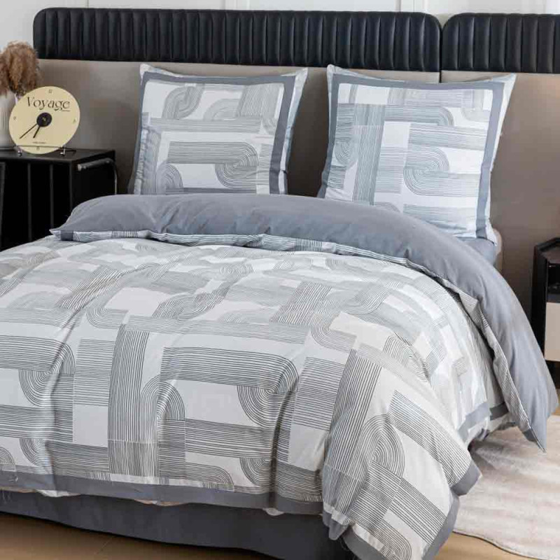 Pościel z lampasami 160x200 mikrofibra Cotton World 3 części FPD 2926