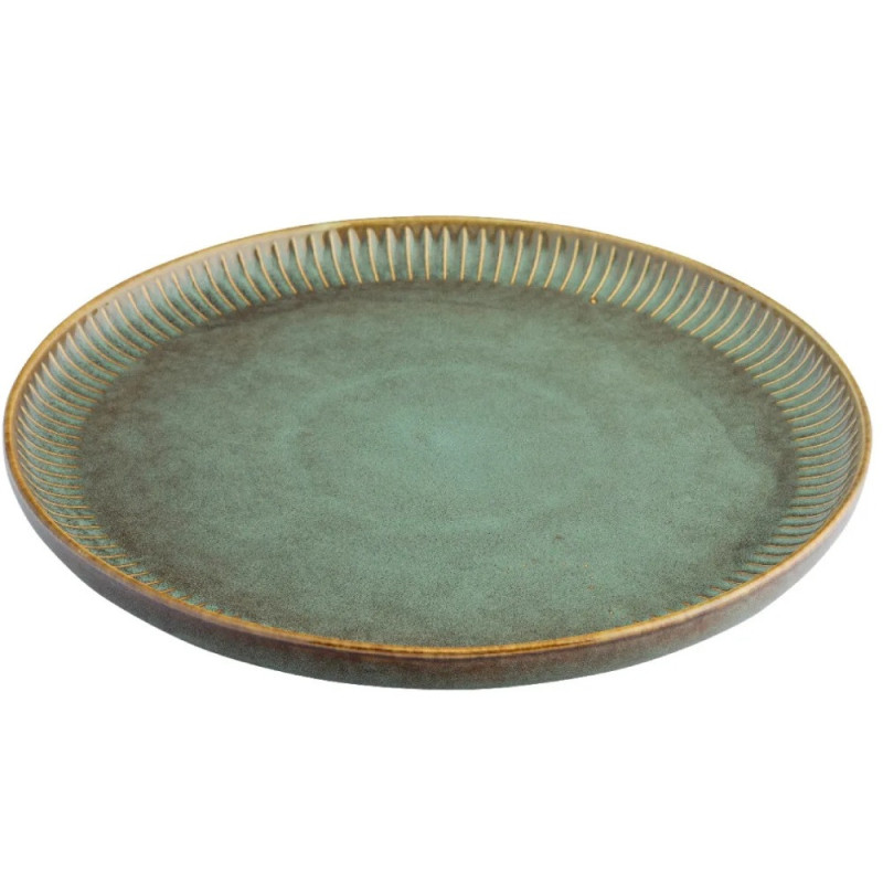 Serwis obiadowy porcelanowy Altom Sage 24 elementy zestaw talerzy dla 6 osób retro