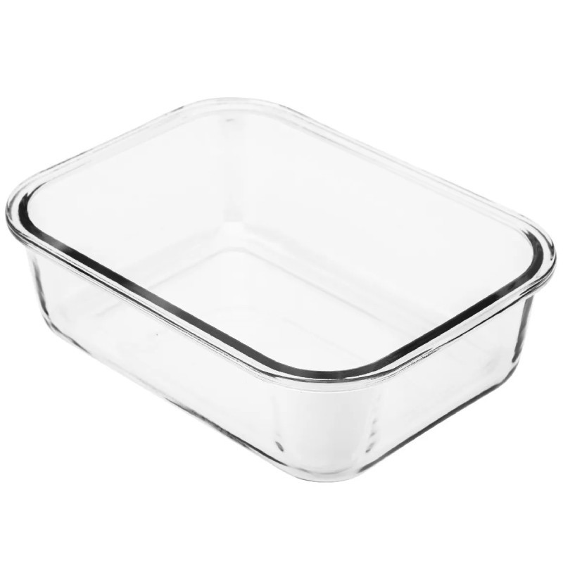 Pojemniki szklane 1040 ml prostokątne lunchbox Florina Frigo zestaw 3 sztuki żaroodporne hermetyczne