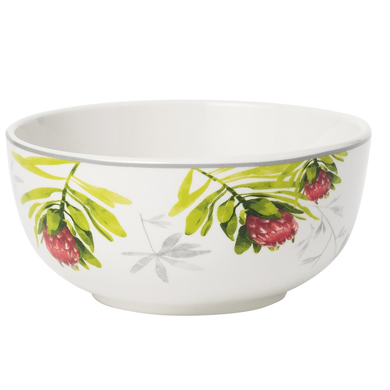 Serwis obiadowy porcelanowy Florina Protea 24 elementów zestaw talerzy dla 6 osób piękny wzór kwiaty